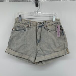 Wild Fable Casual Mom Fit Summer Retro 90s Inspired Light Gray Jean Shorts SZ10